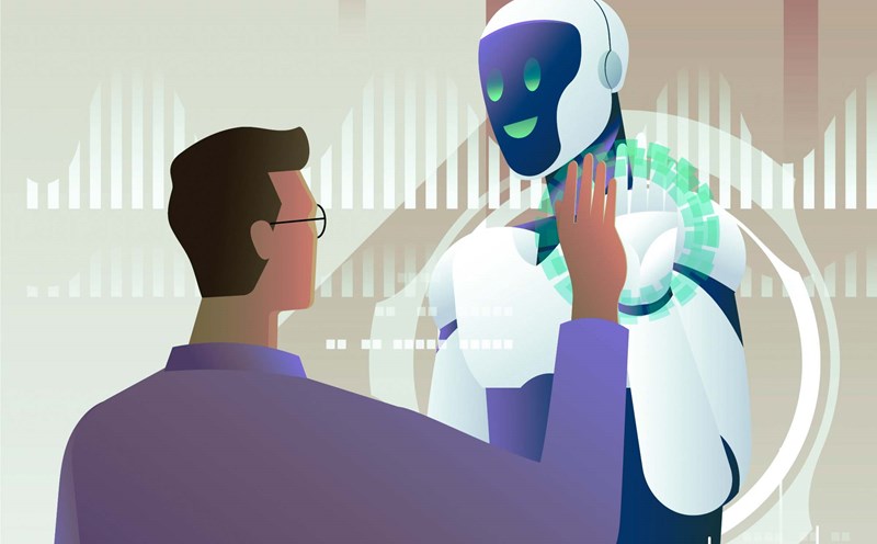 AI helps speed up services but lacks emotional connection with customers. Graphics: Cat Tien