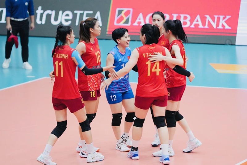 The Vietnam women's volleyball team will play a friendly match in Dong Anh (Hanoi). Photo: VFV