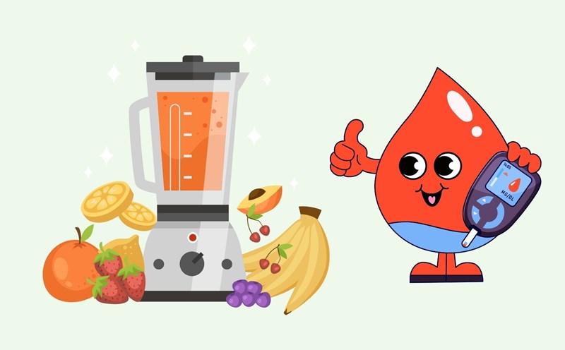 Drink juice properly to avoid worrying about increasing blood sugar. Graphics: Linh Dan