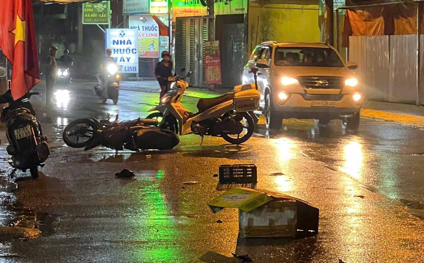 Hien truong vu tai nan khien nam sinh vien tu vong o TPHCM. Anh: Dong Hoang