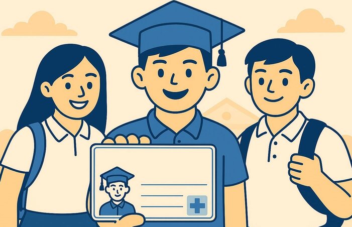 学生医療保険は、国家から補助金が支給されます。グラフィック:Huong Giang