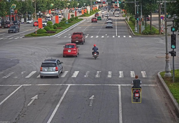 Propiedad de motocicleta multada en Bac Ninh. Foto: Policia de Bac Ninh
