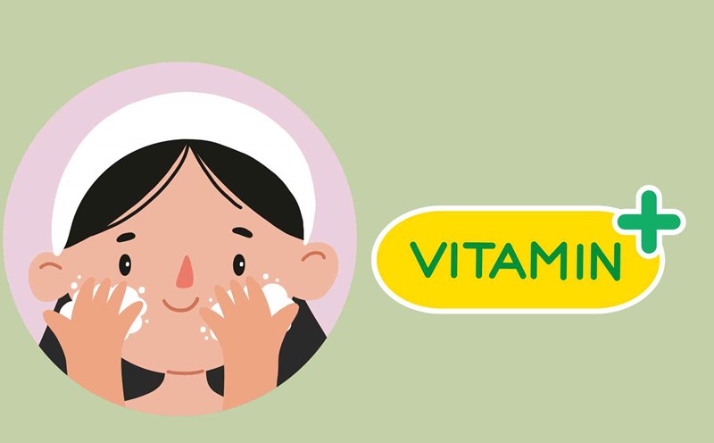 Supplementing adequate vitamins helps beautify the skin. Graphic photo: Thai Anh