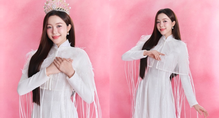 미스 Nguyen Ngoc Kieu Duy. 사진: 황금 연꽃.