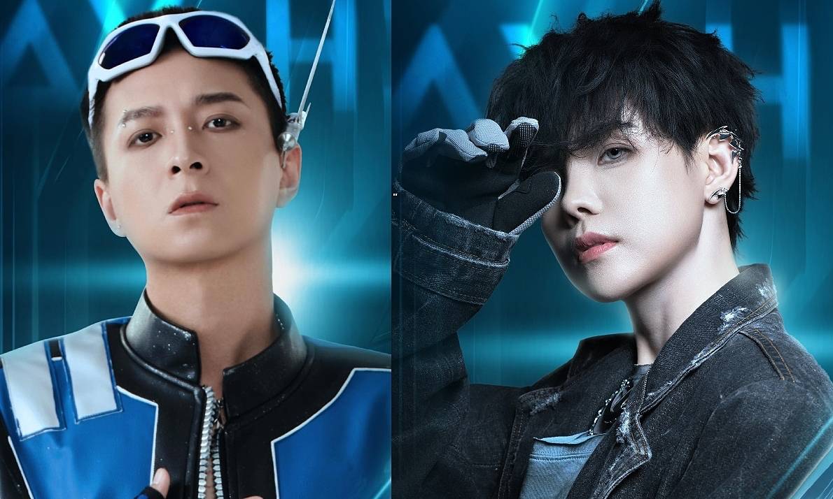 Vu Cat Tuong and Ngo Kien Huy in Anh trai say hi 2025.