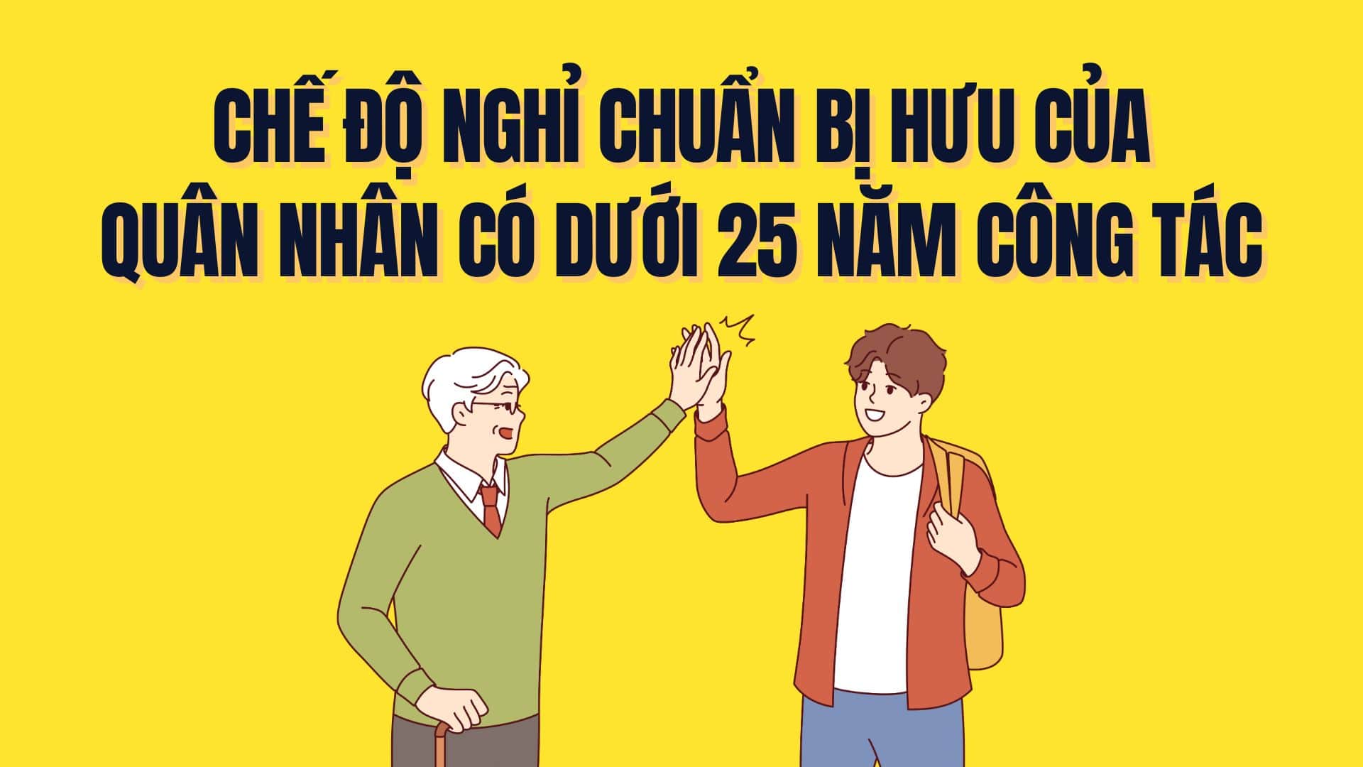 Pre-retirement leave regime for military personnel and defense officials under 25 years of service. Graphics: Tra My