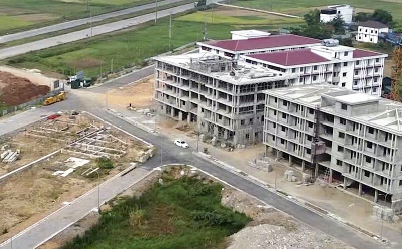 Social housing apartment project for low-income people and workers in KT Home Industrial Park in Trung Loc commune (Nghe An). Photo: Quang Dai