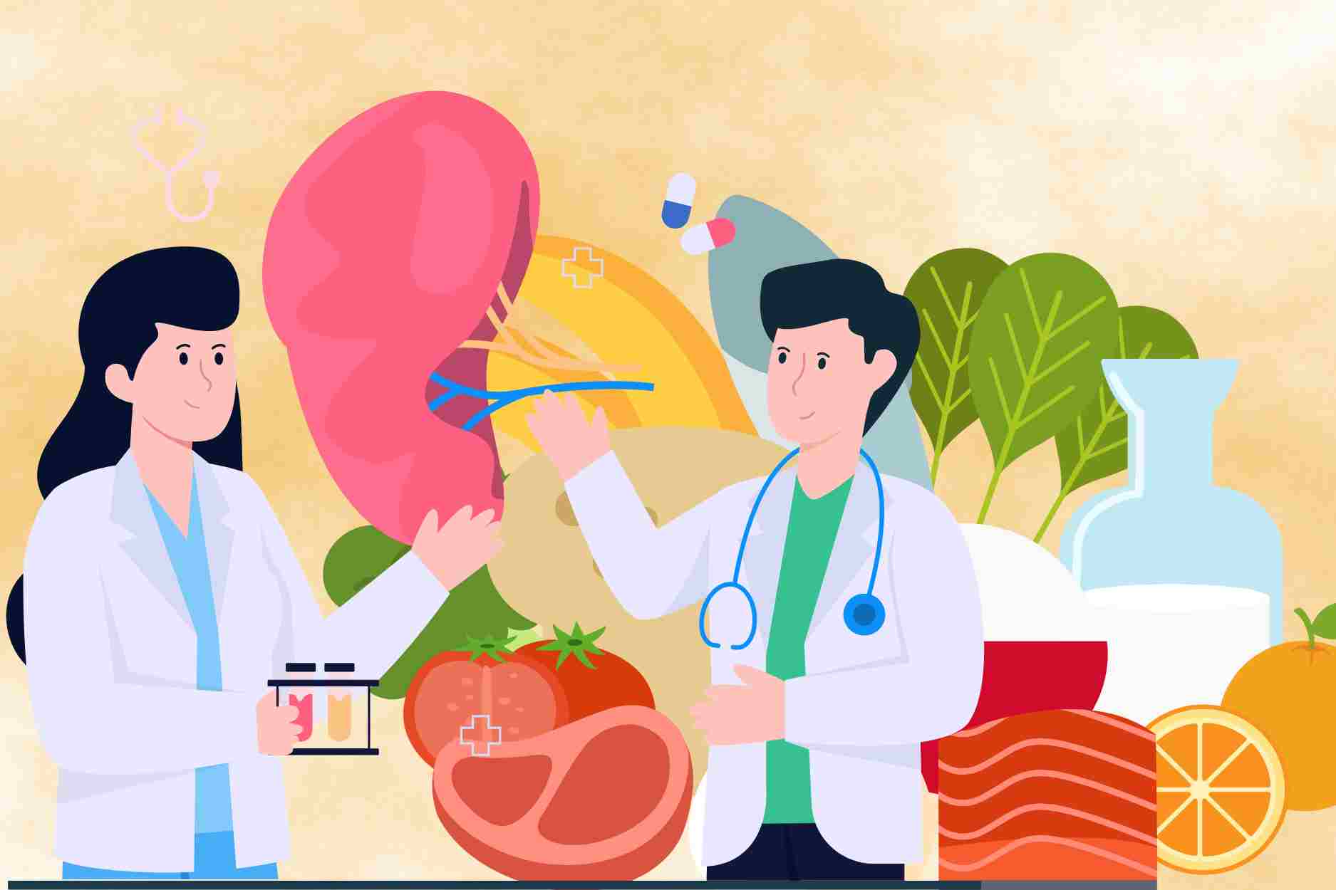 Gold foods contain natural antibiotics that should be supplemented to help protect the kidneys