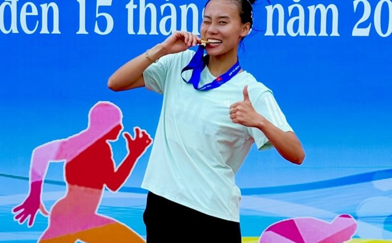 Athlete Hoang Thanh Giang hopes to win a medal at the 33rd SEA Games. Photo: Hoai Viet