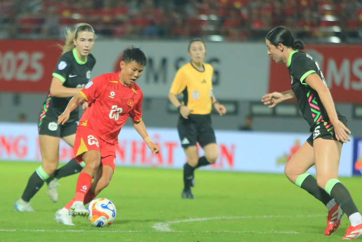 The Vietnamese women's team lost to Australia in the semi-final. Photo: Pham Thach