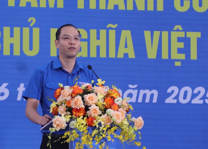 Ong Nguyen Tien Hung, Bi thu Thanh doan Ha Noi. Anh: Nguyen Linh
