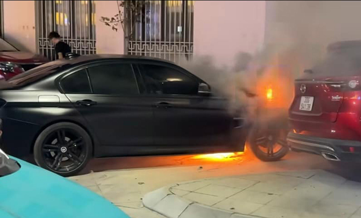 Escena del incendio. Foto: Hoang Huy