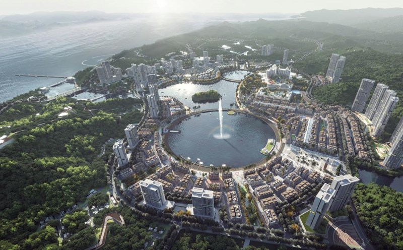 Perspective of the Complex Tourism Service Area with Van Don casino.