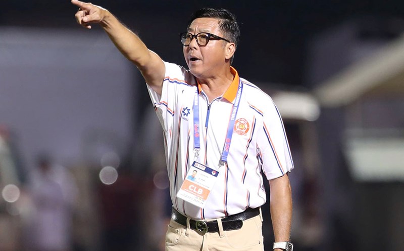 Coach Le Huynh Duc of Ho Chi Minh City Police. Photo: Thanh Vu