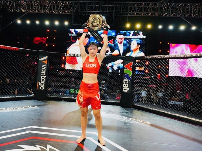 Nguyen Vu Quynh Hoa gianh chien thang cho minh. Anh: VMMA