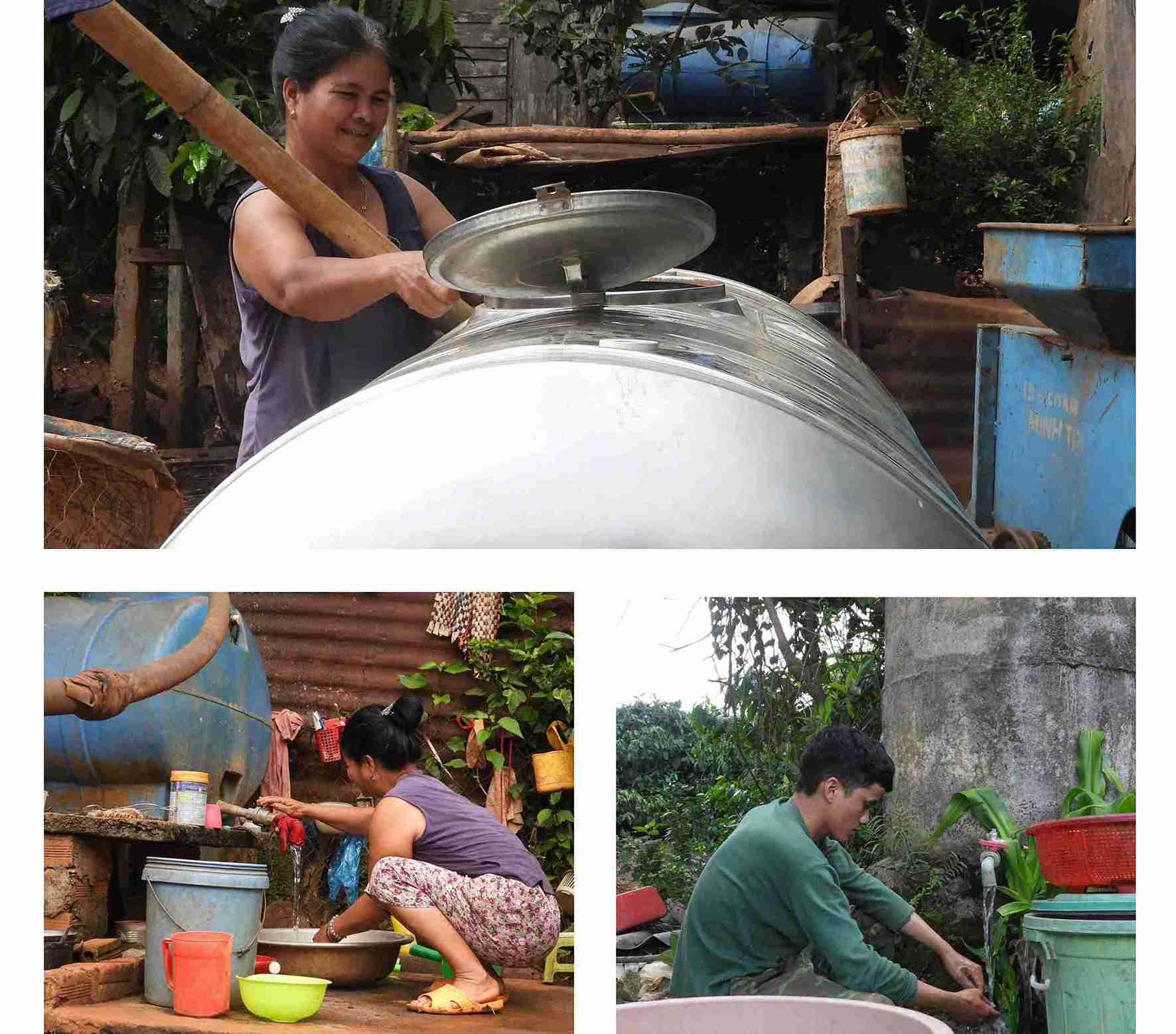 国家目標プログラムのリソースのおかげで、ダクラクの少数民族は生活用水として清潔な水を手に入れました。写真:バオ・チュン