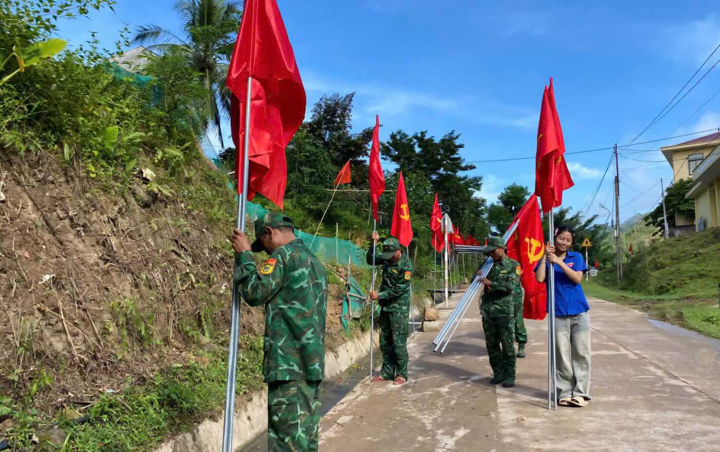 Quang Tri Border Guardと国境の美容ユニット。写真：ボーダーガード