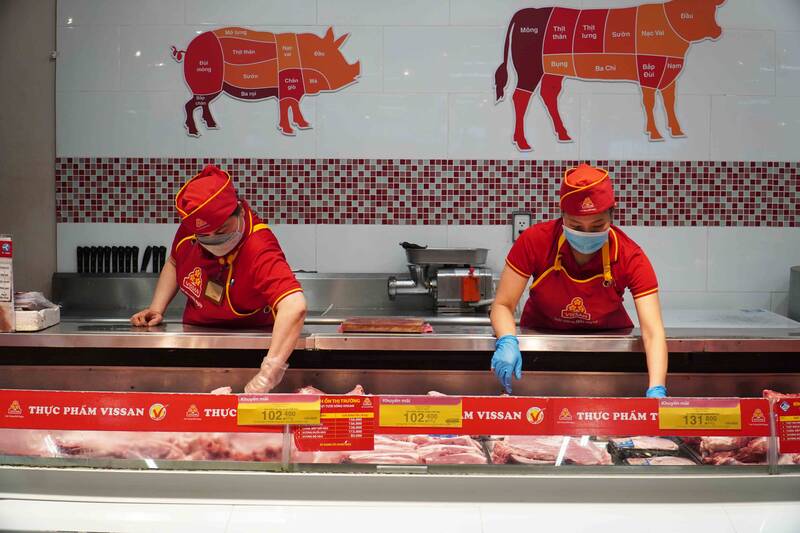 Pork prices in Ho Chi Minh City have decreased. Photo: Ha May