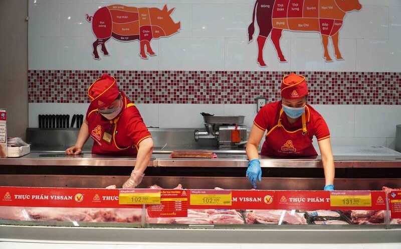 Pork prices in Ho Chi Minh City have decreased. Photo: Ha May