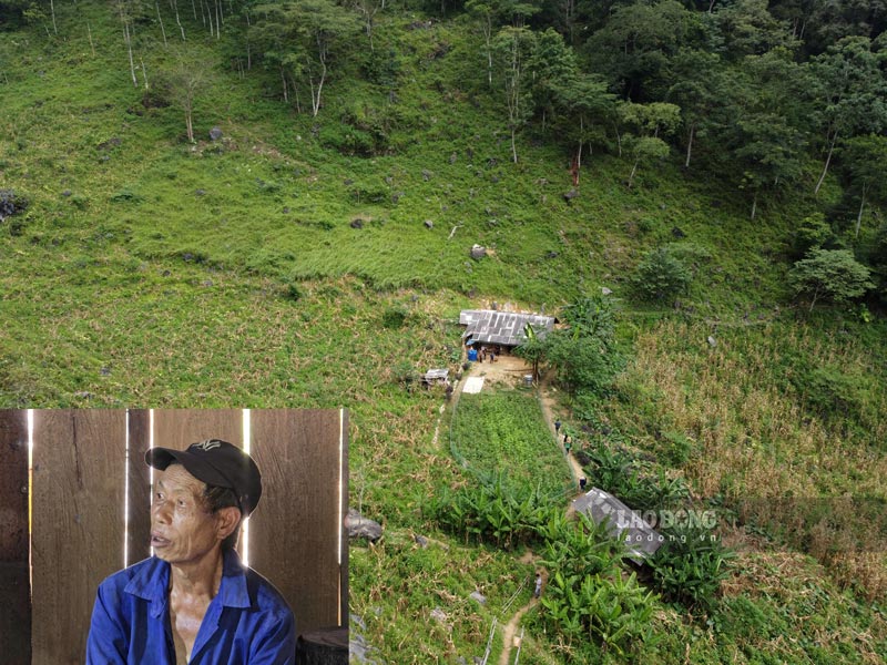 Mr. Ly Van Sinh and his 3 children live in poverty in the midst of a thousand years. Photo: Tan Van