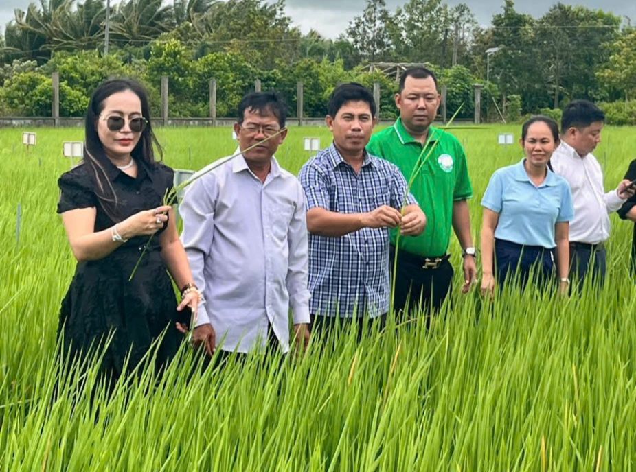 Doanh nghiep ky ket cung dia phuong khao sat vung trong. Anh: Thanh Duy