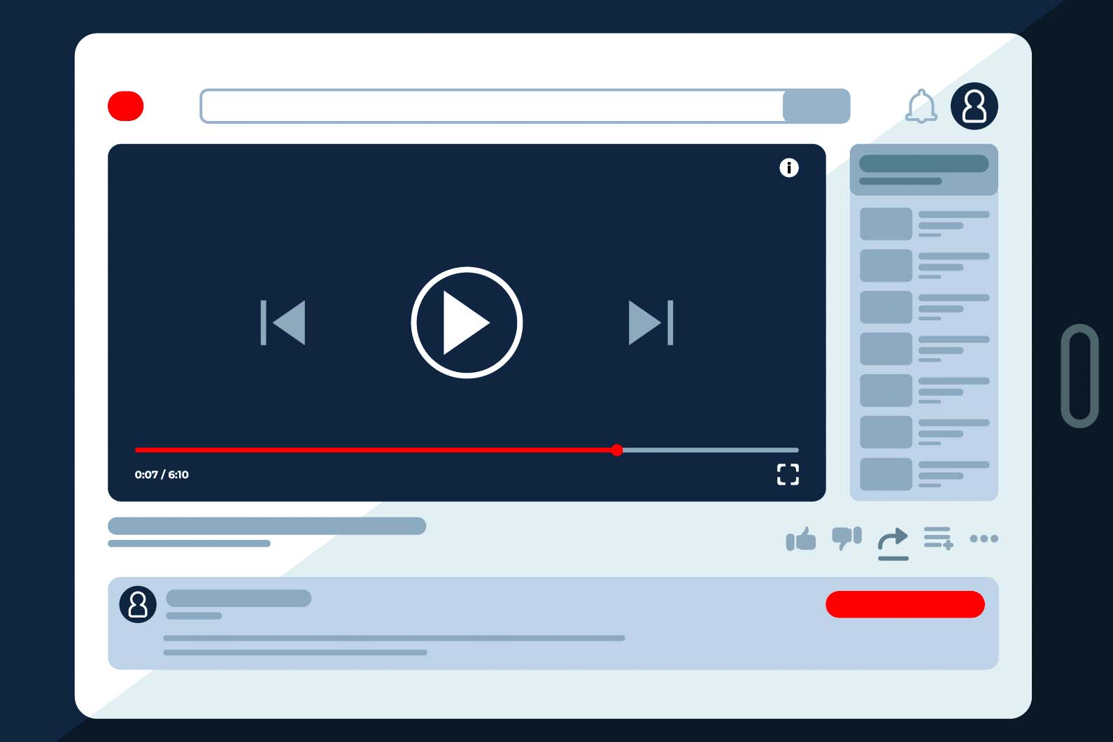YouTube Music agrega la funcion de pasar por alto el silencio en podcasts. Graficos: Cat Tien
