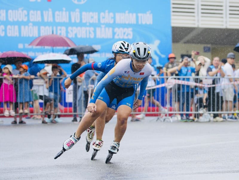 Cac van dong vien tai Giai vo dich roller sport quoc gia 2025