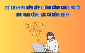 Dự kiến điều kiện xếp lương công chức đã có thời gian công tác có đóng BHXH