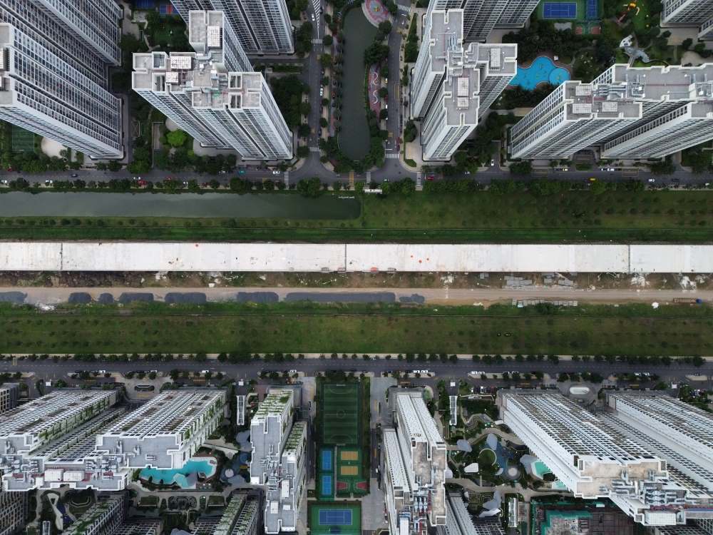  Trong anh doan duong tren cao thuoc tuyen Vanh dai 3 TPHCM di qua khu do thi Vinhomes Grand Park (phuong Long Binh) da hien ro hinh hai. Ảnh: Anh Tu