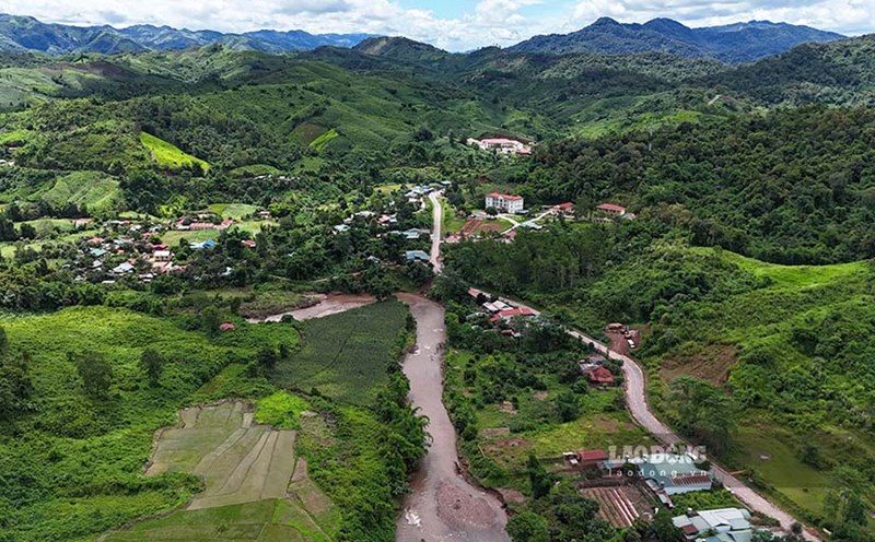 Center of Sin Thau commune, Dien Bien province. Photo: Quang Dat