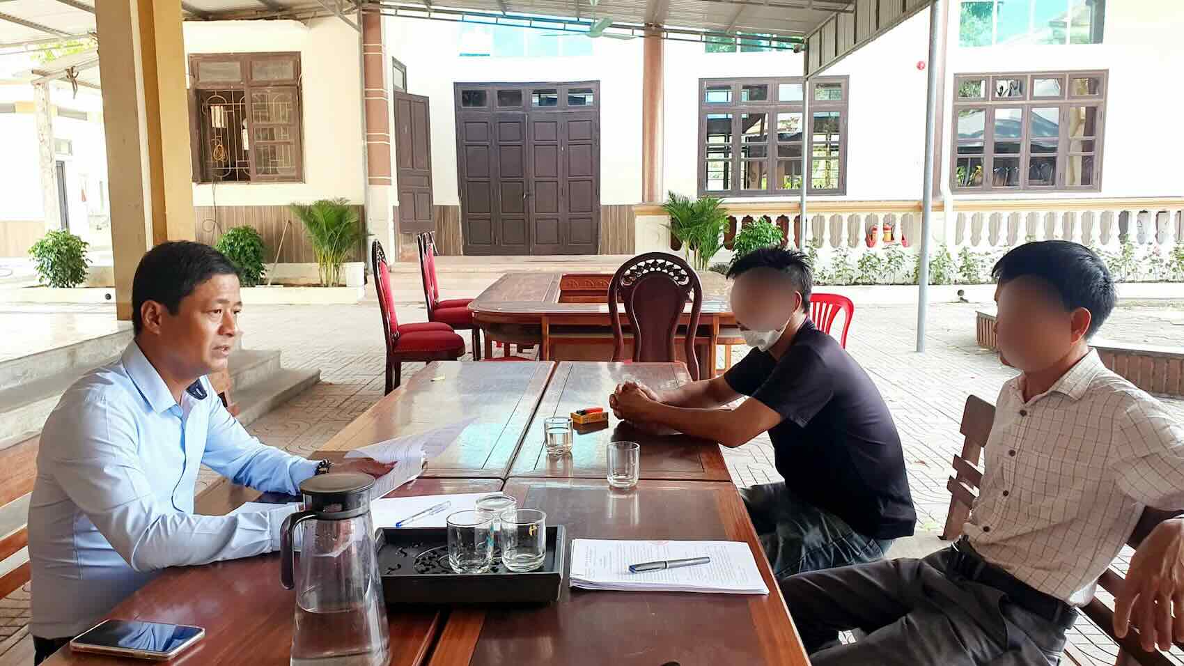 The authorities worked with Nguyen Van Tung and Nguyen Van Bo. Photo: Hai Tuan