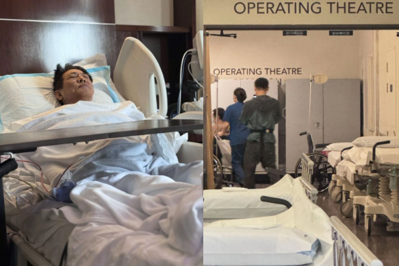 Image of Ly Lien Kiet hospitalized. Screenshot