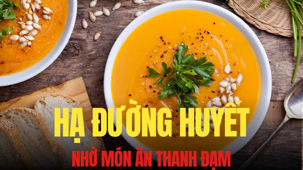 Combining pumpkin and young tofu in a soup not only satisfies taste but also helps control and lower blood sugar. Graphics: Tra My