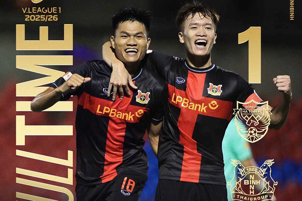Ninh Binh beat Hong Linh Ha Tinh in round 1 of V.League 2025-2026. Photo: Ninh Binh Club