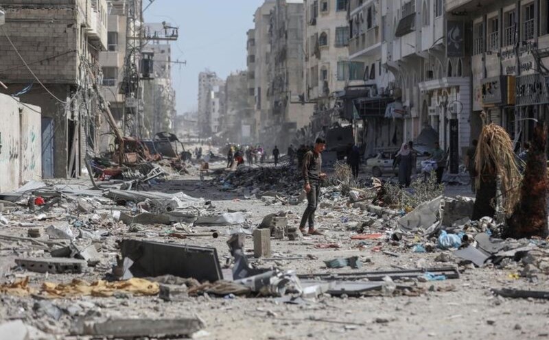 A corner of Gaza city was destroyed on April 1, 2024. Photo: Xinhua