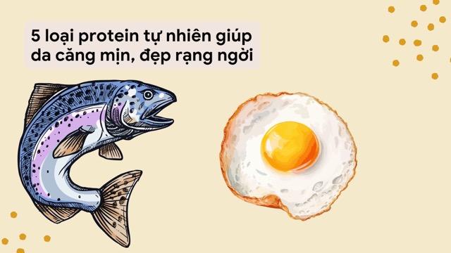 Salmon is rich in omega 3 and is rich in natural proteins that help smooth skin. Graphic photo: Huong Son