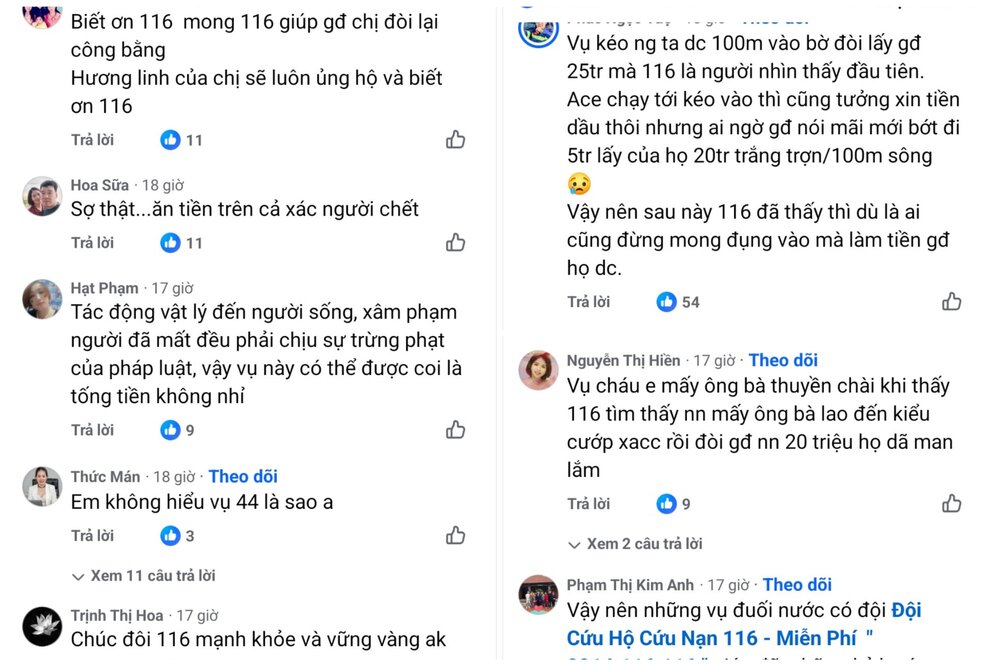 Mot so binh luan cua nguoi dung mang xa hoi. Anh: Mang xa hoi.