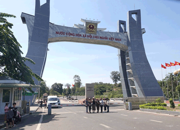 Gia Lai 지방 Le Thanh 국제 국경 관문 지역. 사진: Thanh Tuan