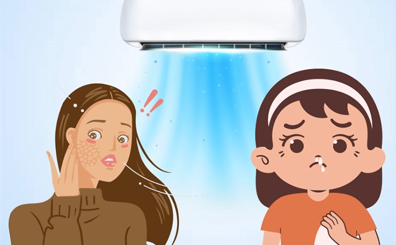 Sitting in a air conditioner all day can dry out your skin and tubes. Graphics: Thien Nhan