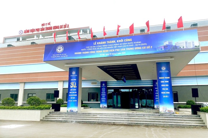 Benh vien Phu san Trung uong co so 2 duoc dau tu gan 950 ty dong. Anh: Bo Y te cung cap