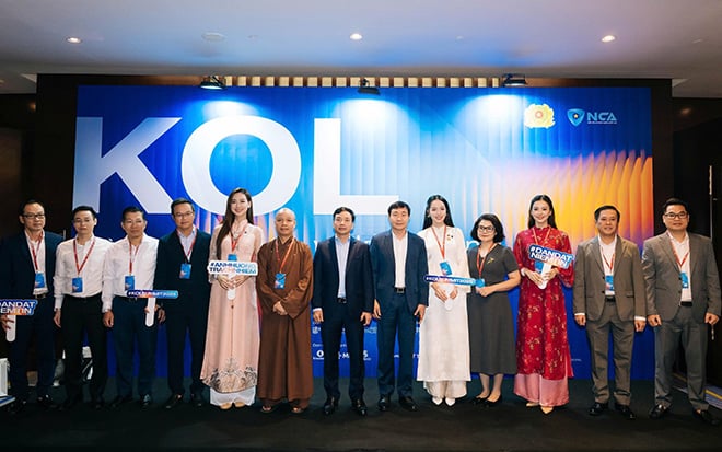 The National KOL Conference has the participation of nearly 300 KOLs and celebrities. Photo: Organizing Committee