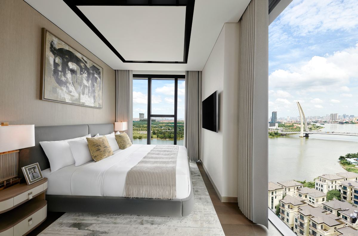 Ben trong can ho Marriott Residences phien ban dac biet thuc te tai toa Lake