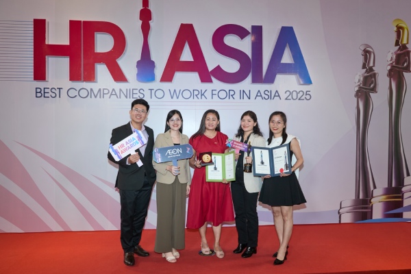 AEONベトナム有限会社が「アジアで最高の職場」として表彰されました。写真:AEON提供