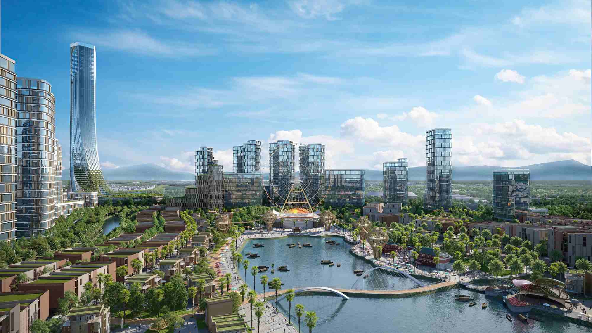 ダナンで建設が間近に迫ったベトナム第2高層タワーの風景。写真:フエン・ルー