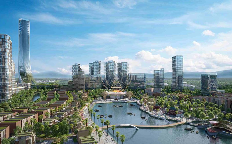 Perspective of the second tallest tower in Vietnam about to start construction in Da Nang. Photo: Huyen Luu