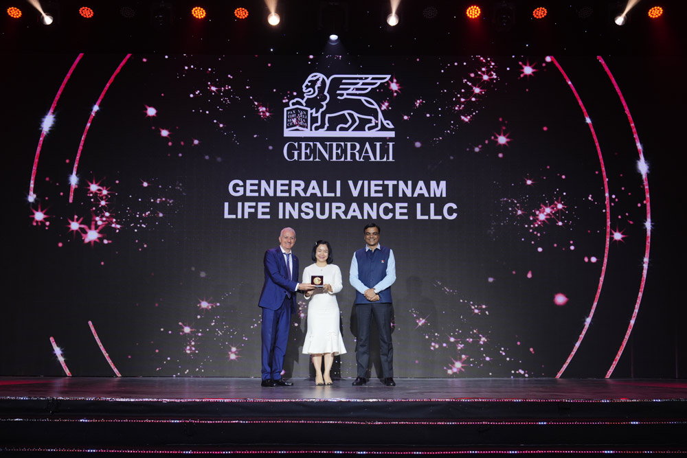Representative of Generali Vietnam at the HR Asia Awards 2025. Photo: Provided by the enterprise