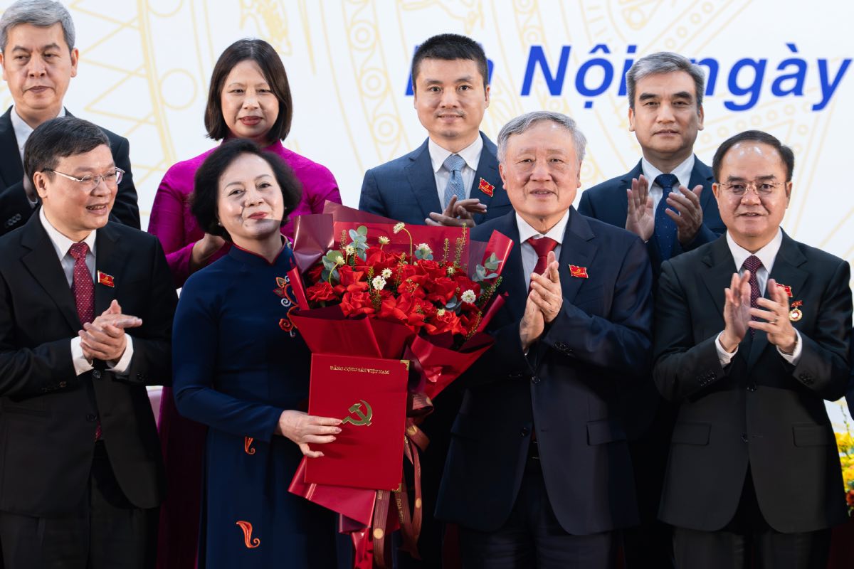 Uy vien Trung uong Dang, Uy vien Ban Thuong vu Dang uy Chinh phu, Bo truong Bo Noi vu Pham Thi Thanh Tra duoc chi dinh giu chuc Bi thu Dang uy Bo Noi vu nhiem ky 2025-2030. Anh: Manh Quan 
