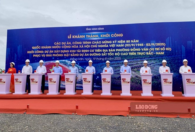 Ninh Bình khởi công Khu tái định cư cho Dự án đường sắt tốc độ cao Bắc - Nam