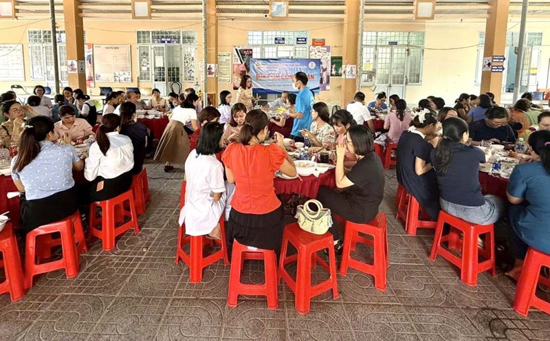 The Union Meal in the Health Sector in Vung Tau was held on August 18. Photo: Trade Union