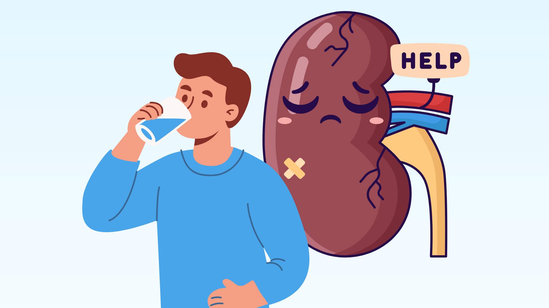 After drinking water and showing this phenomenon, it is likely that your kidney health will be affected